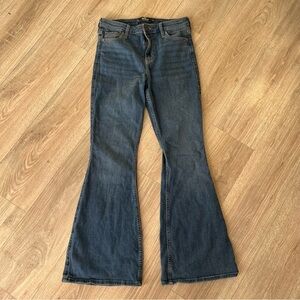 Hollister High Rise Flare Medium Wash Jeans
